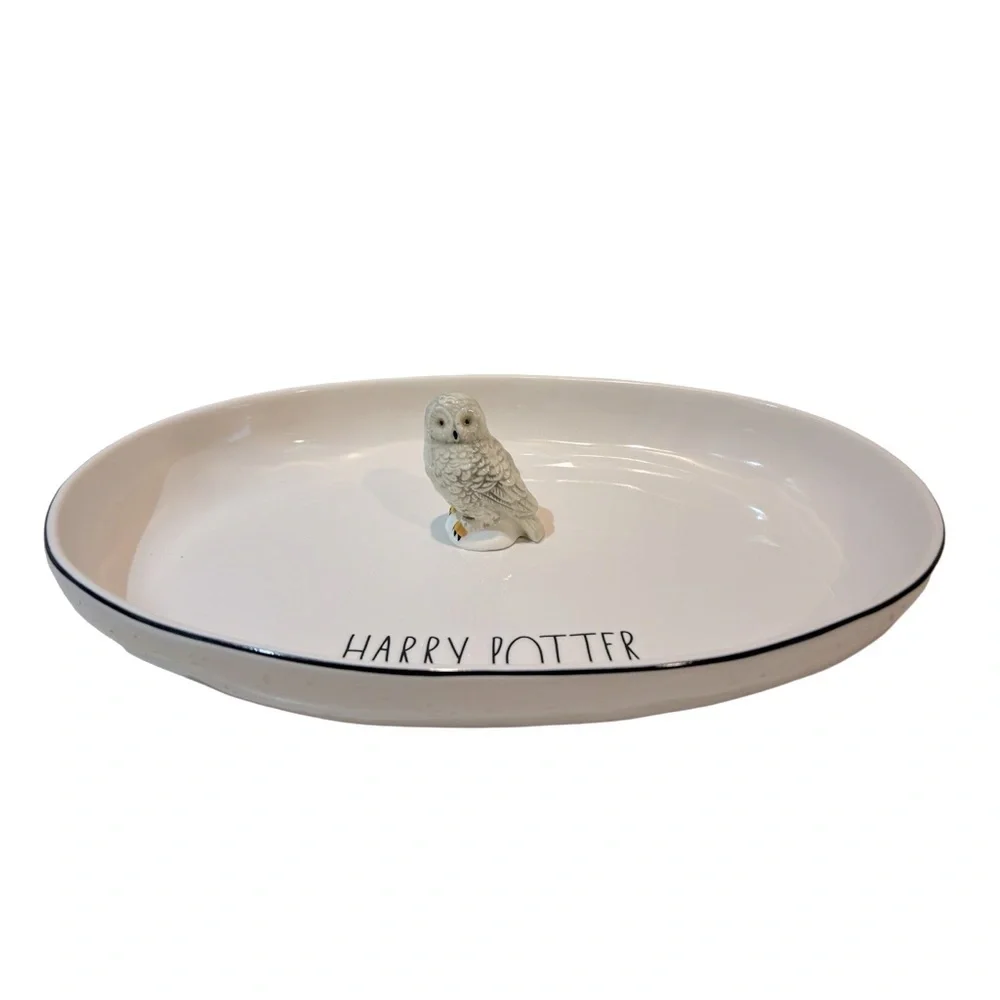 Harry‎ Potter Hedwig Owl Large Serving Platter by Rae Dunn Ceramics